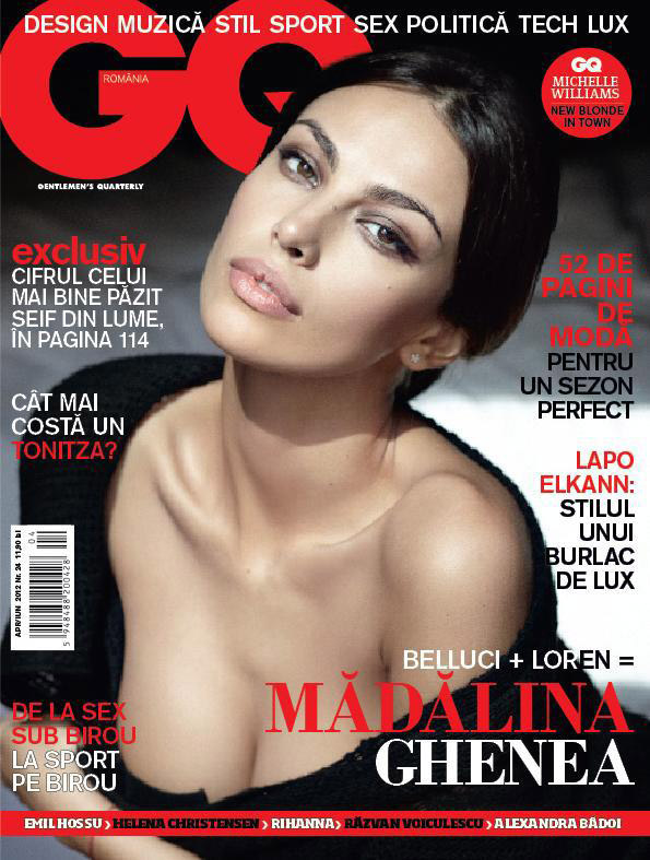 GQ Romania ~~ Cover girl: Madalina Ghenea ~~ Aprilie - Iunie 2012 ~~ Pret: 11,90 lei