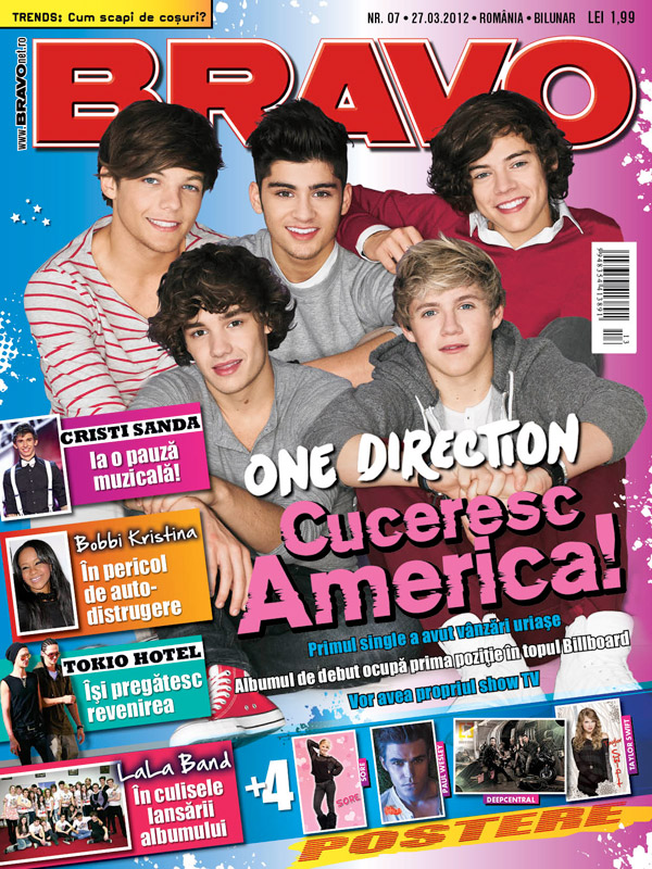 Bravo ~~ Cover band: One Direction ~~ A 3-a carte din trilogia CERCUL SECRET: PUTEREA ~~ 27 Martie 2012 (nr. 7) ~~ Pret: 11 lei