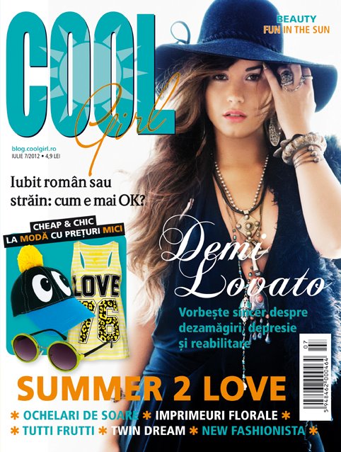 Cool Girl ~~ Cover girl: Demi Lovato ~~ Iulie 2012
