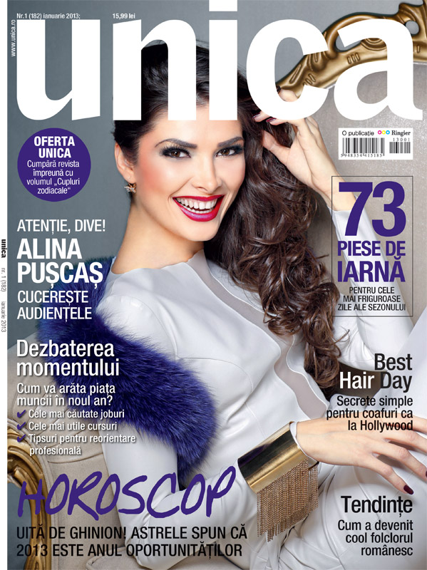 Unica ~~ Coperta: Alina Puscas ~~ Ianuarie 2013