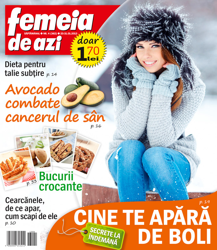 Femeia de azi ~~ Avocado combate cancerul de san ~~ 25 Ianuarie 2013 (nr. 4)