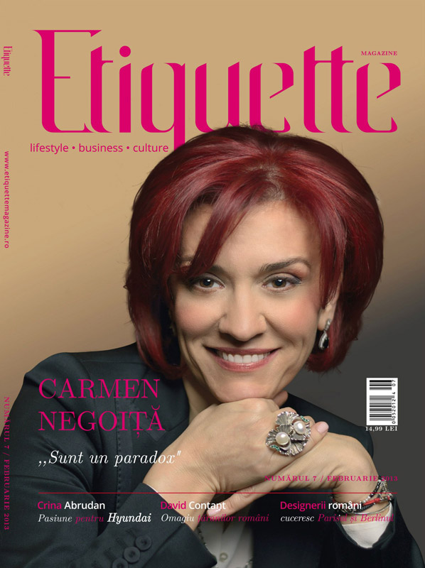 Etiquette Magazine ~~ Coperta: Carmen Negoita ~~ Februarie 2013
