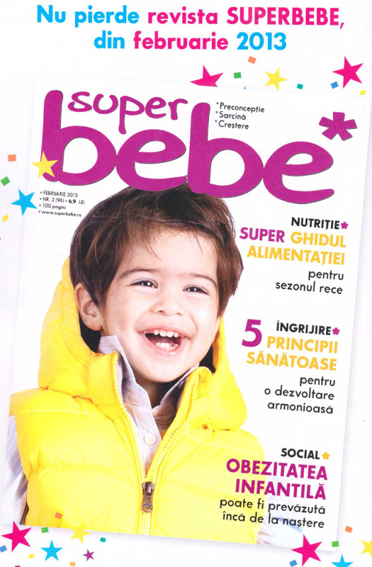 Revista SUPERBEBE ~~ Obezitatea infantila poate fi prevazuta inca de la nastere ~~ Februarie 2013