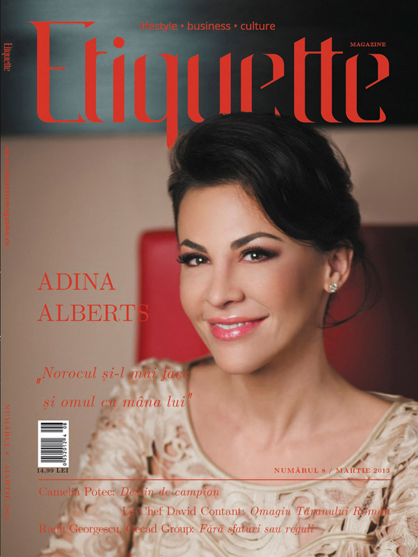 Etiquette Magazine ~~ Coperta: Adina Alberts ~~ Martie 2013