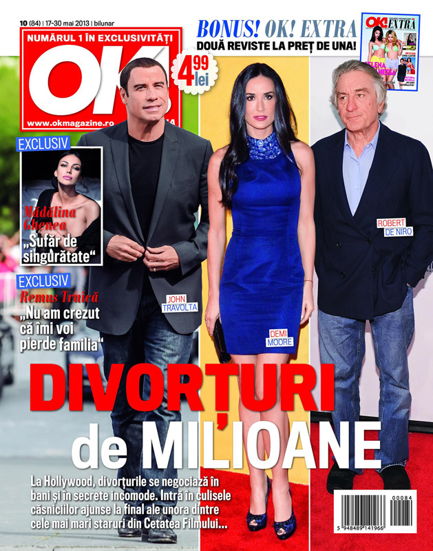 OK! Magazine Romania ~~ Cover story: Divorturi de milioane ~~ 17 Mai 2013