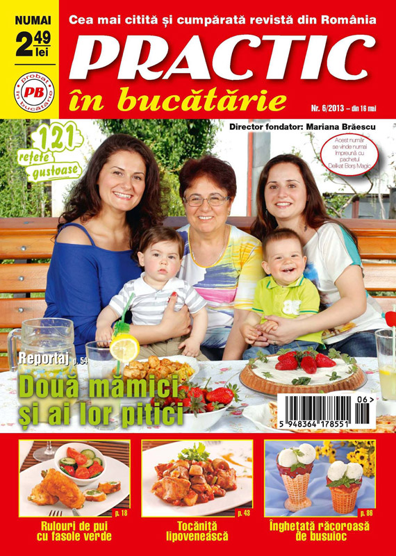 Practic in bucatarie ~~ 121 retete gustoase ~~ nr. 6 / 2013