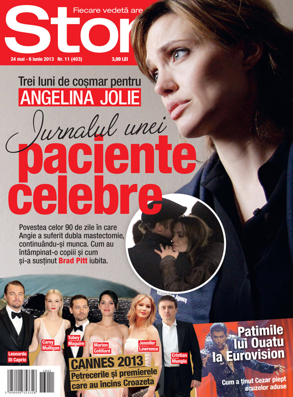 Story Romania ~~ Coperta: Angelina Jolie ~~ 24 Mai 2013
