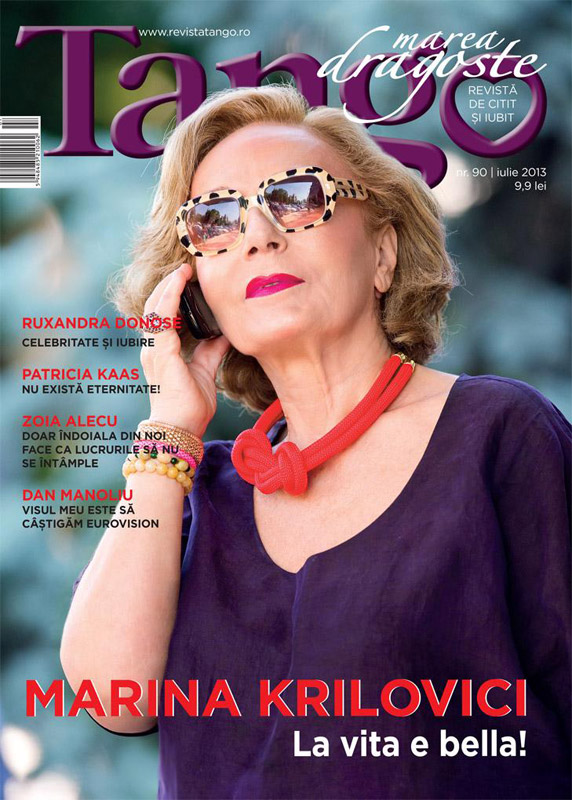 Revista Tango Marea Dragoste ~~ Coperta: Marina Krilovici ~~ Iulie 2013