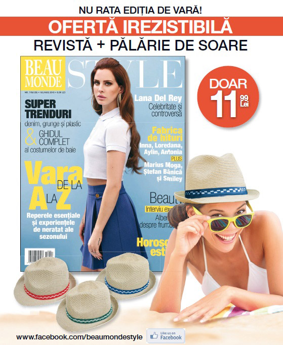 Promo pentru revista Beau Monde Style, editia Iulie-August 2013