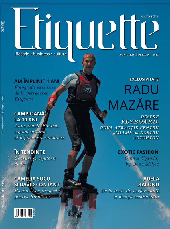Revista Etiquette Magazine ~~ Coperta: Radu Mazare ~~ Vara 2013