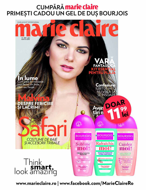 Promo pentru revista Marie Claire Romania, editia Iulie-August 2013