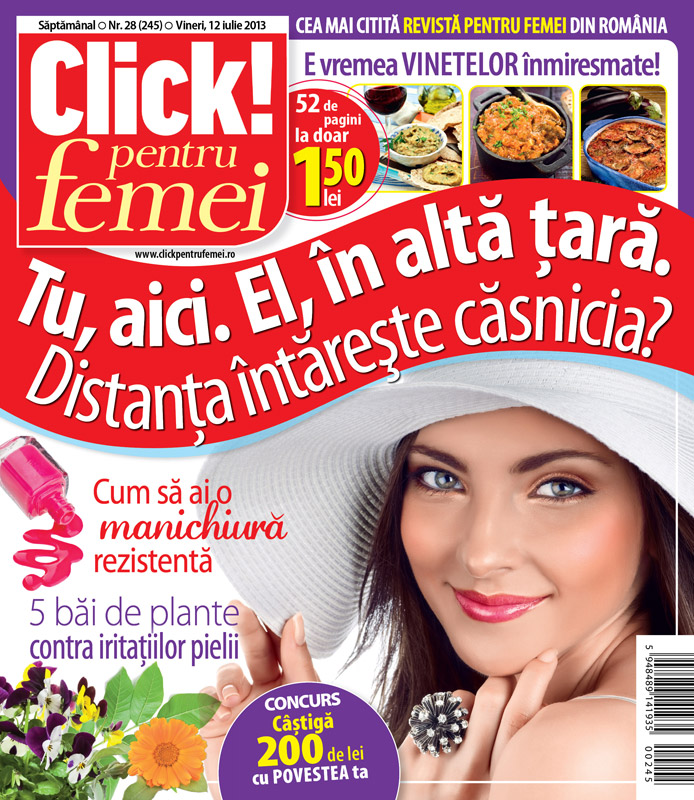 Revista Click pentru femei ~~ E vremea vinetelor inmiresmate ~~ 12 Iulie 2013