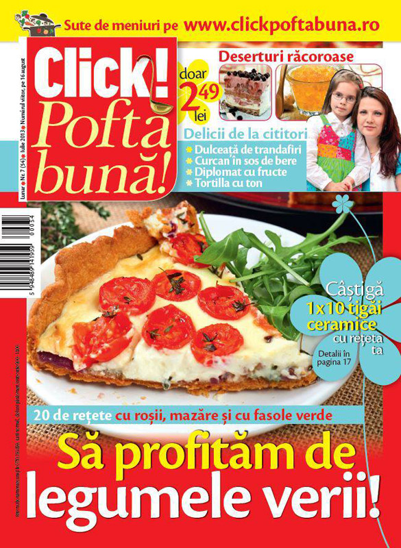 Revista Click Pofta buna! ~~ Sa profitam de legumele verii ~ Iulie 2013