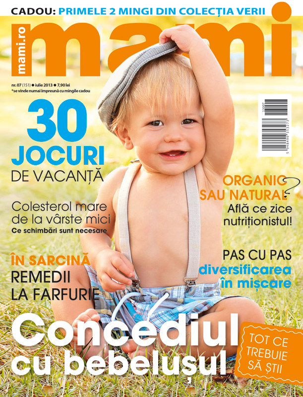 Revista MAMI ~~ Concediul cu bebelusul ~~ Iulie 2013 ~~ Pret: 7,90 lei