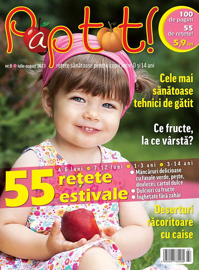 Revista PAP TOT! ~~ 55 de retete estivale ~~ Iulie - August 2013 ~~ Pret: 5,90 lei