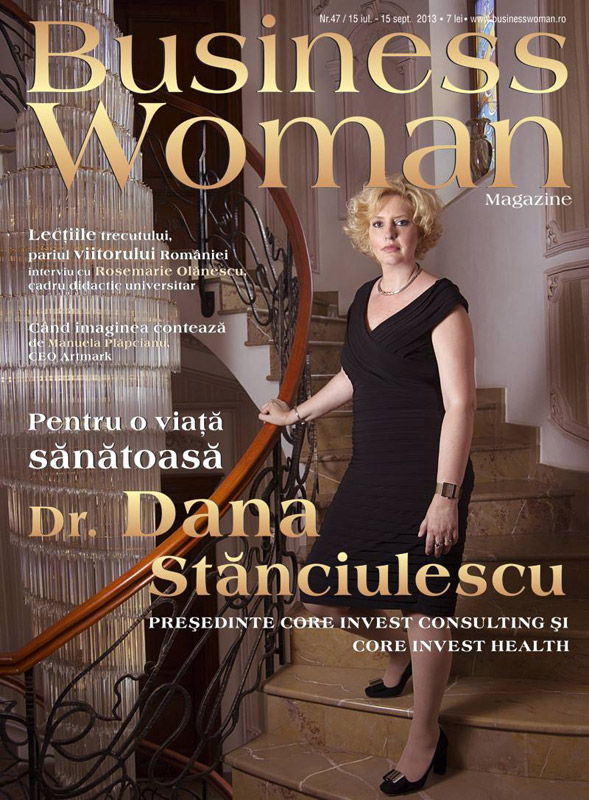 Revista Business Woman Magazine ~~ Coperta: Dana Stanciulescu ~~ August-Septembrie 2013