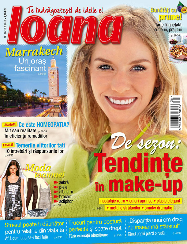 Revista Ioana ~~ Tendinde in make-up ~~ 19 Septembrie 2013