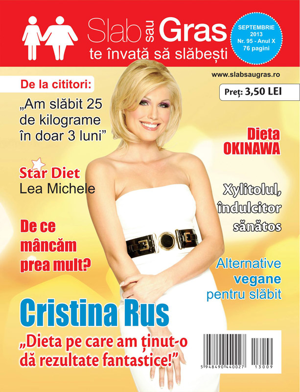 Revista Slab sau gras ~~ Coperta: Cristina Rus ~~ Septembrie 2013