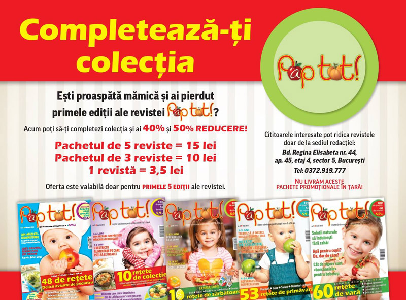 Completeaza-ti colectia de reviste PAP TOT! ~~ Oferta pentru primele 5 numere din 2013