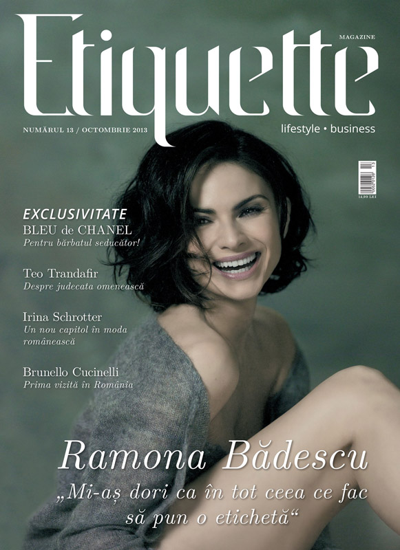 Revista Etiquette Magazine ~~ Coperta: Ramona Badescu ~~ Octombrie 2013