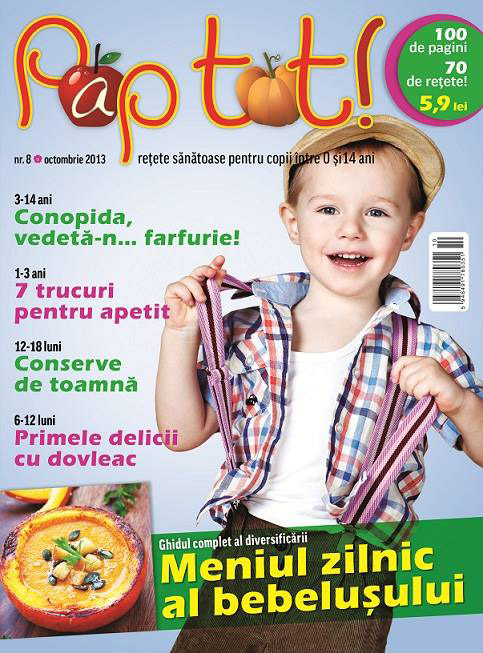 Revista PAP TOT! ~~ Meniul zilnic al bebelusului ~~ Octombrie 2013