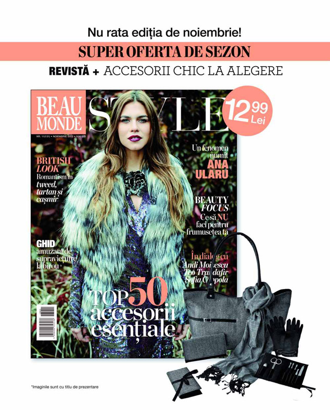 Promo pentru revista Beau Monde Style, editia Noiembrie 2013