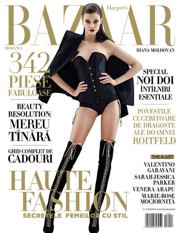 Harpers Bazaar Romania ~~ Coperta: Diana Moldovan ~~ Noiembrie 2013