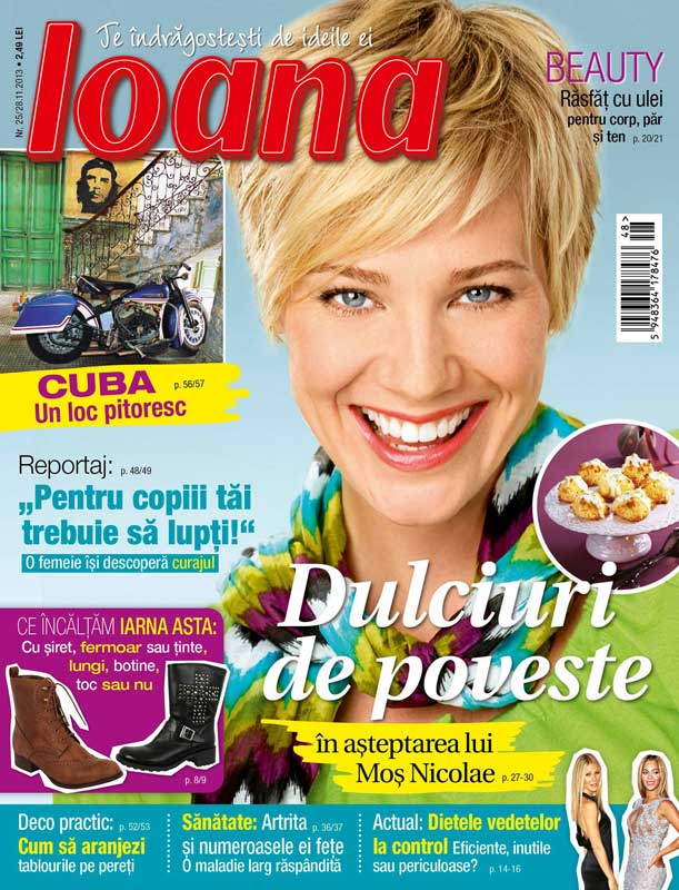 Revista Ioana ~~ Dulciuri de poveste in asteptarea lui Mos Nicolae ~~ 28 Noiembrie 2013