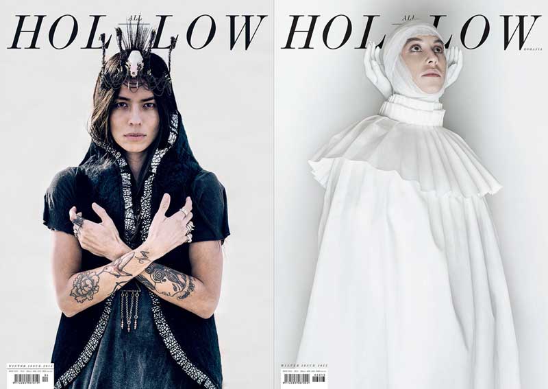 All Holow Magazine ~~ Coperta:  Tasya van Ree si Meda Victor ~~ Iarna 2013-2014