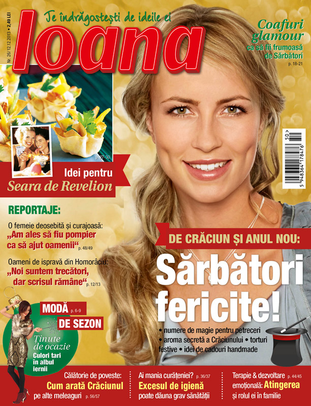 Revista IOANA ~~ Idei pentru seara de Revelion ~~ nr. 26, 12 Decembrie 2013