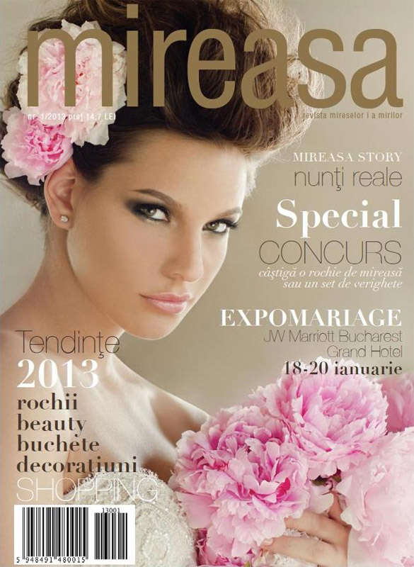 Revista Mireasa ~~ Mireasa story: nunti reale ~~ numarul 1/2013 ~~ Pret: 14,70 lei