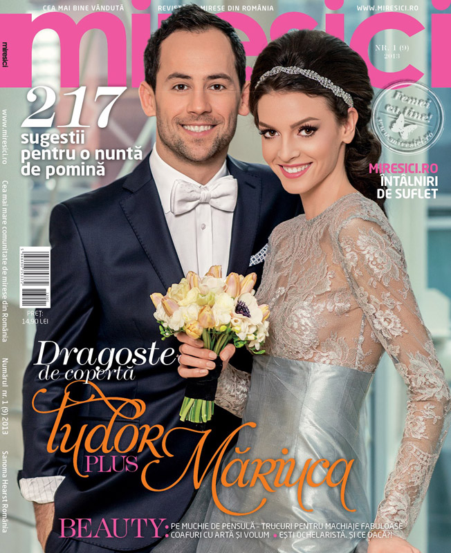 Revista Miresici ~~ 217 sugestii pentru o nunta de pomina ~~ numarul 1/2013 ~~ Pret: 14,90 lei