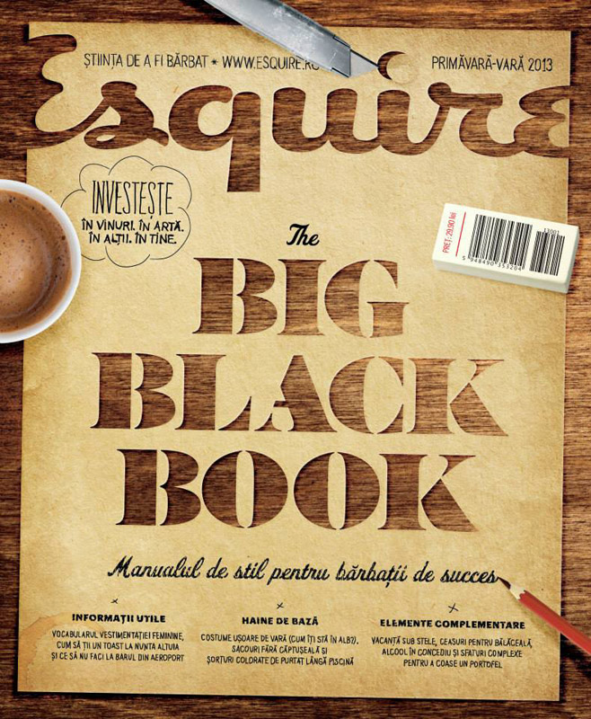 Esquire Big Black Book ~~ Manualul de stil pentru barbati de succes ~~ Primavara-Vara 2013 ~~ Pret: 29,90 lei