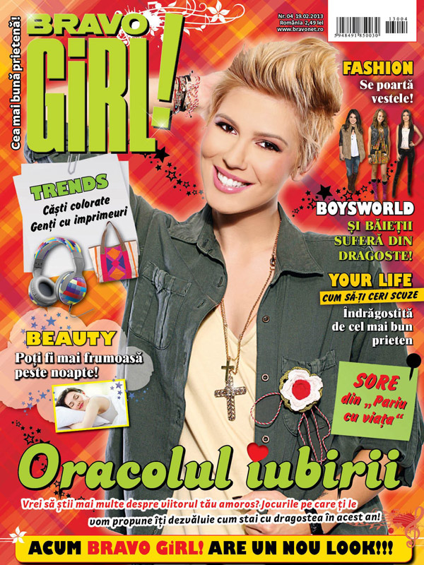 BRAVO GIRL! ~~ Cover girl: Sore ~~19 Februarie 2013