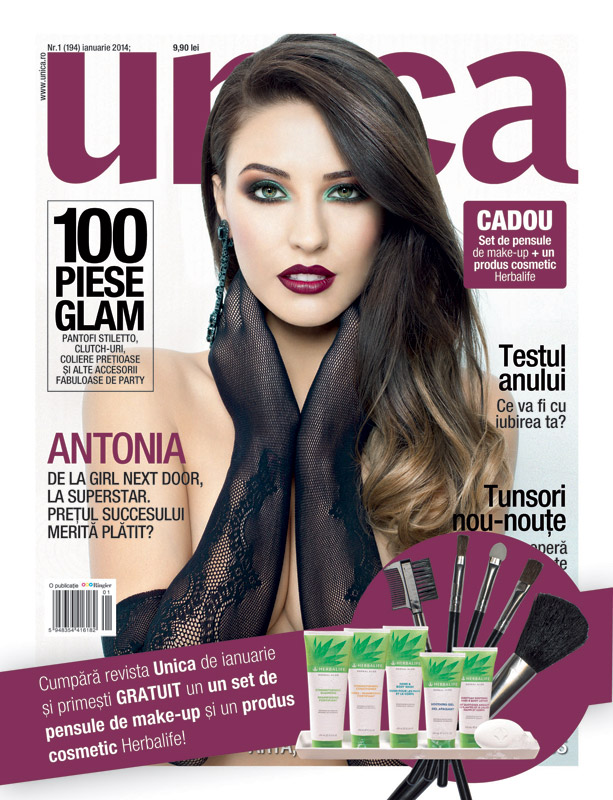 Promo pentru revista Unica, editia Ianuarie 2014