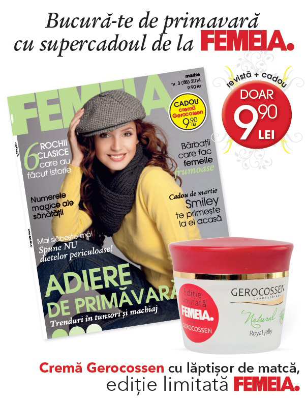 Promo pentru revista FEMEIA. editia Martie 2014