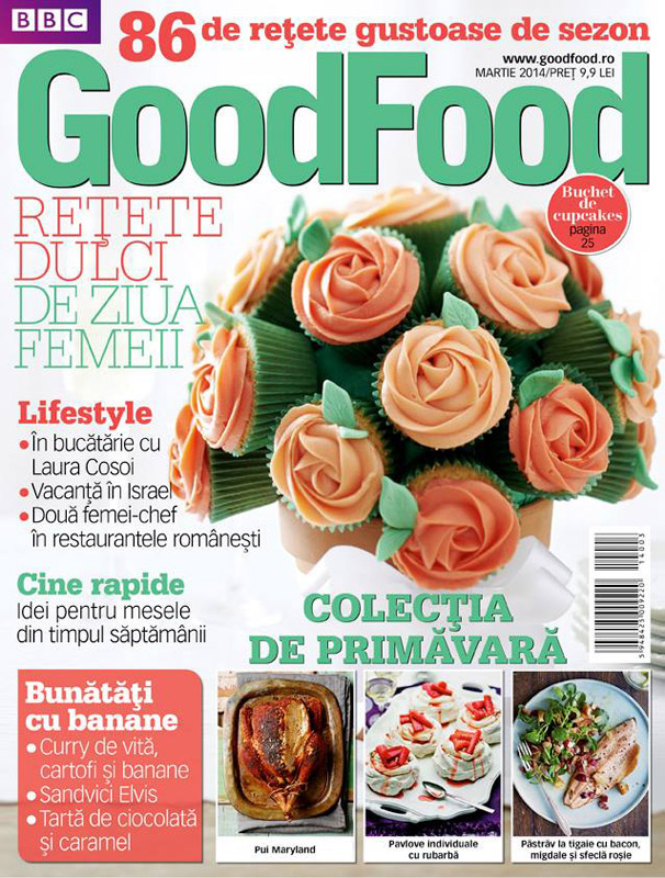 Good Food Romania ~~ Retete dulci de ziua femeii ~~ Martie 2014