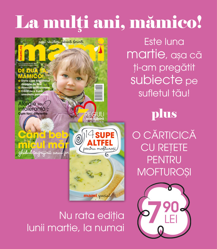 Promo pentru revista MAMI, editia Martie 2014