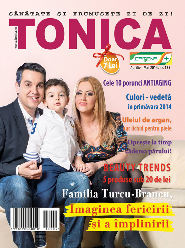 Revista Tonica ~~ Coperta: Familia Turcu-Brancu ~~ Aprilie 2014