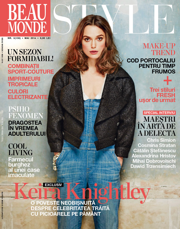 Beau Monde Style ~~ Coperta: Keira Knightley ~~ Mai 2014