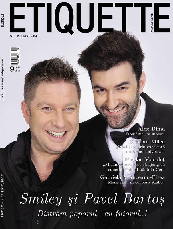 Etiquette Magazine ~~ Coperta: Pavel Bartos si Smiley ~~ Numar aniversar 2 ani ~~ Mai 2014