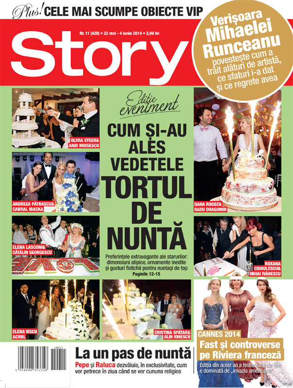 Story Romania ~~ Editie Eveniment: Cum si-au ales vedetele tortul de nunta ~~ 22 Mai 2014
