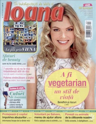 Revista IOANA ~~ A fi vegetarian, un stil de viata ~~ Nr. 20 din Octombrie 2014 ~~ Pret: 3,50 lei