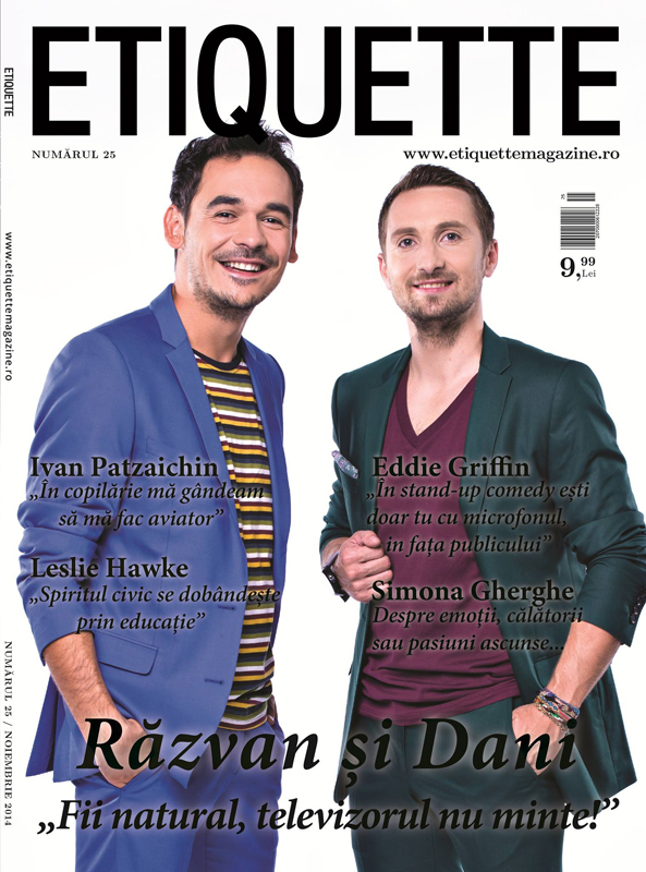 Etiquette Magazine ~~ Coperta: Razvan si Dani ~~ Noiembrie 2014