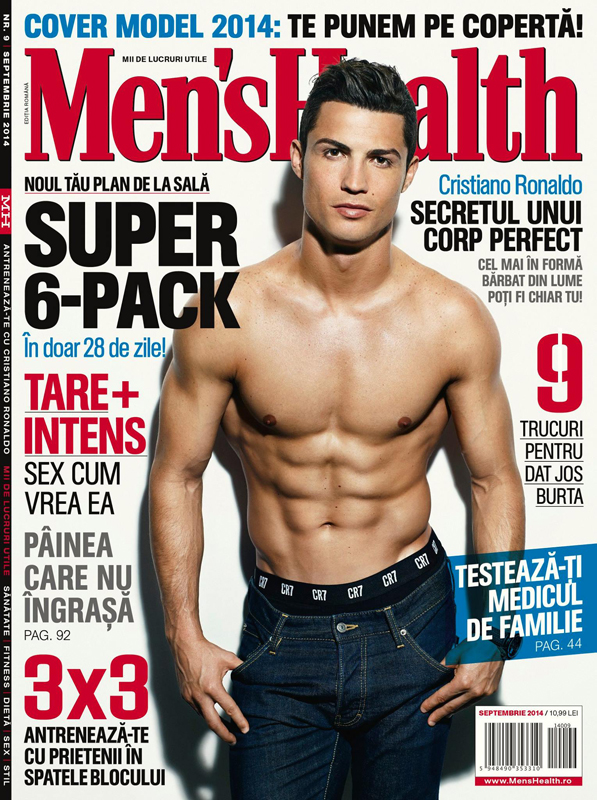 Mens Health Romania ~~ Coperta: Cristiano Ronaldo ~ Septembrie 2014 ~~ Pret: 11 lei