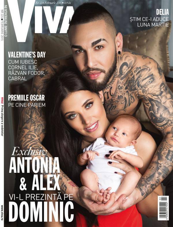 VIVA! ~~ Coperta: Antonia, Alex Velea si Dominic ~~ Februarie 2015