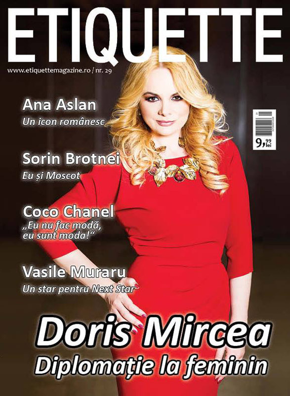 Etiquette Magazine ~~ Coperta: Doris Mircea ~~ Martie 2015