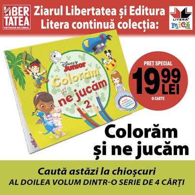 Seria de 4 carti: Coloram si ne jucam ~~ Libertatea si editura Litera ~~ Pret: 20lei/carte
