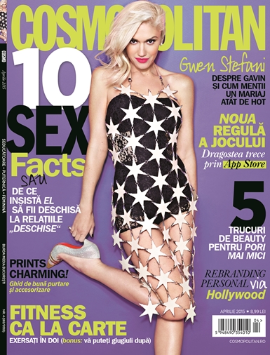 Cosmopolitan Romania ~~ Coperta: Gwen Stefani ~~ Aprilie 2015