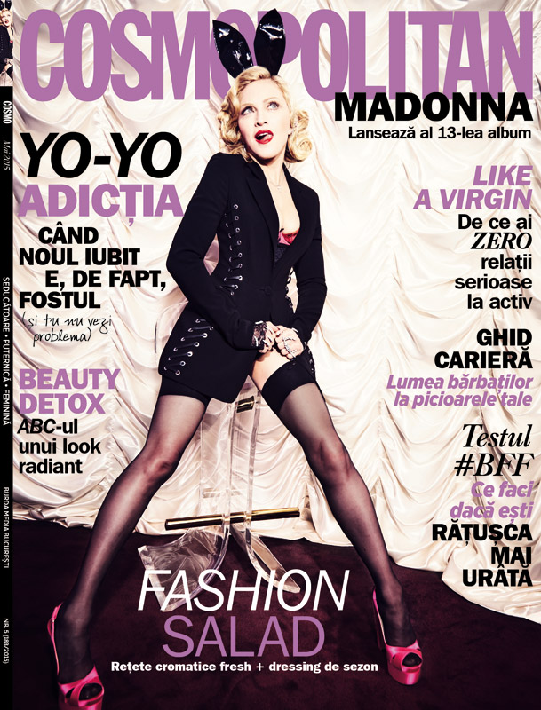 Cosmopolitan Romania ~~ Coperta: Madonna ~~ Mai 2015